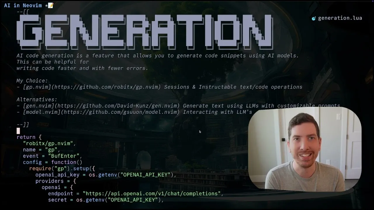 AI in Neovim (NeovimConf 2024) hero