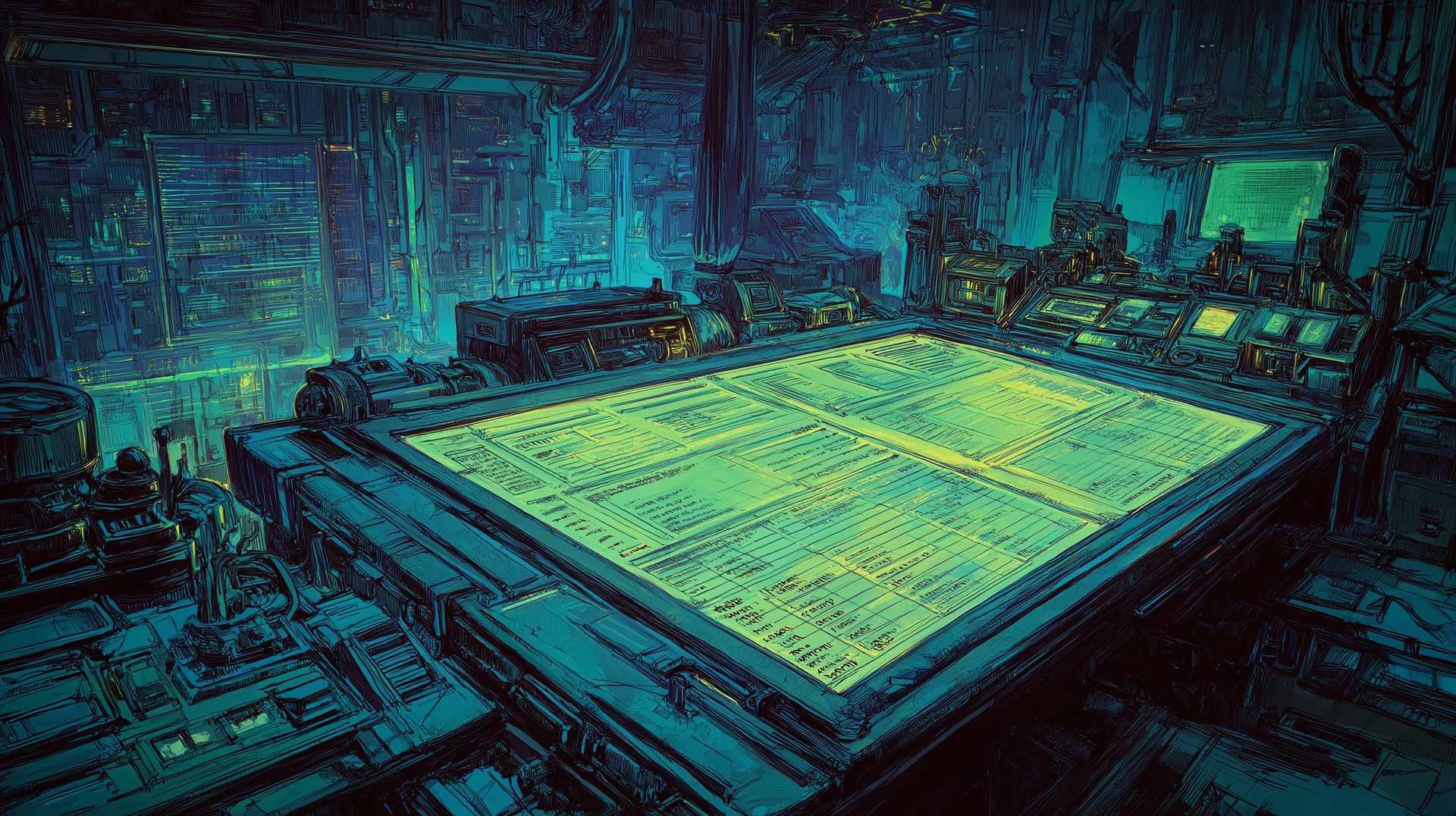 Cyberpunk Desk