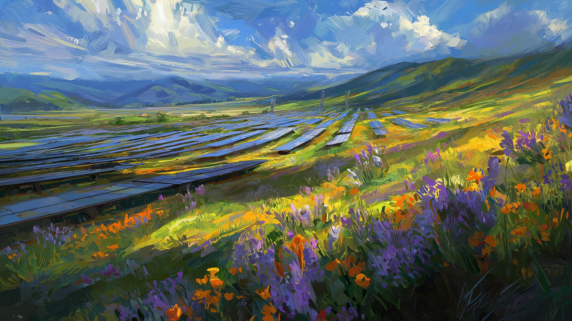 Solarpunk Solar Panels