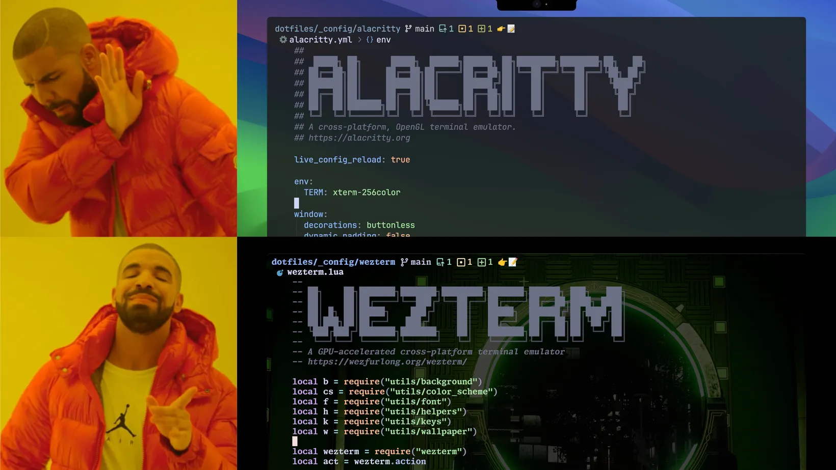 More fun in the terminal with Wezterm! hero