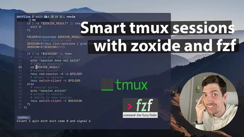 Smart tmux sessions with zoxide and fzf