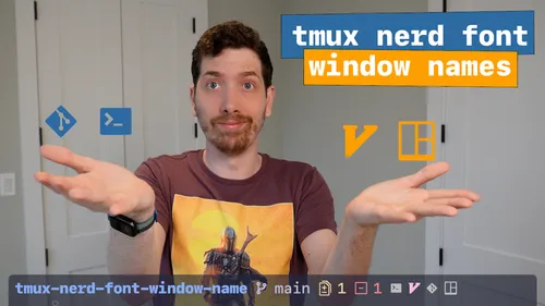 tmux Nerd Font window name plugin