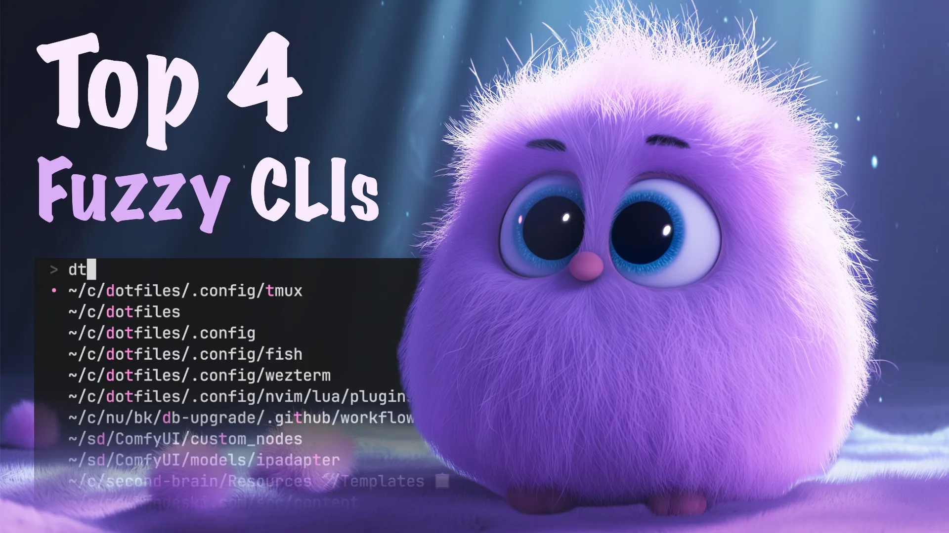 Top 4 Fuzzy CLIs hero